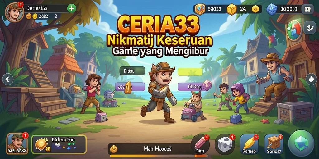 Tampilan gameplay CERIA33 dengan karakter yang berinteraksi dalam mode Idle.