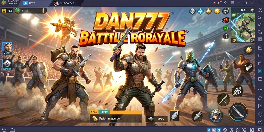 Gameplay seru DAN777 dalam pertempuran Battle Royale.