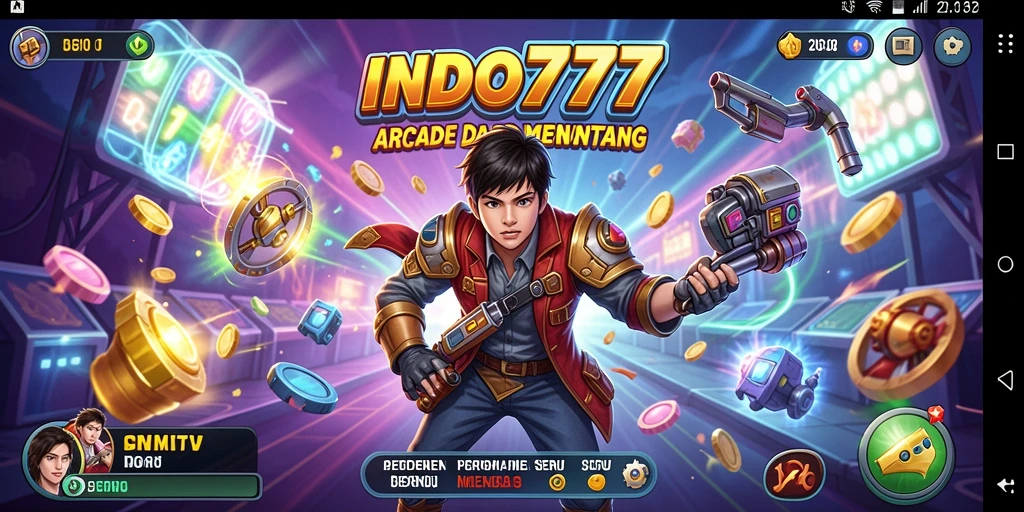 Screenshot gameplay INDO777 menampilkan aksi seru dalam permainan Arcade.