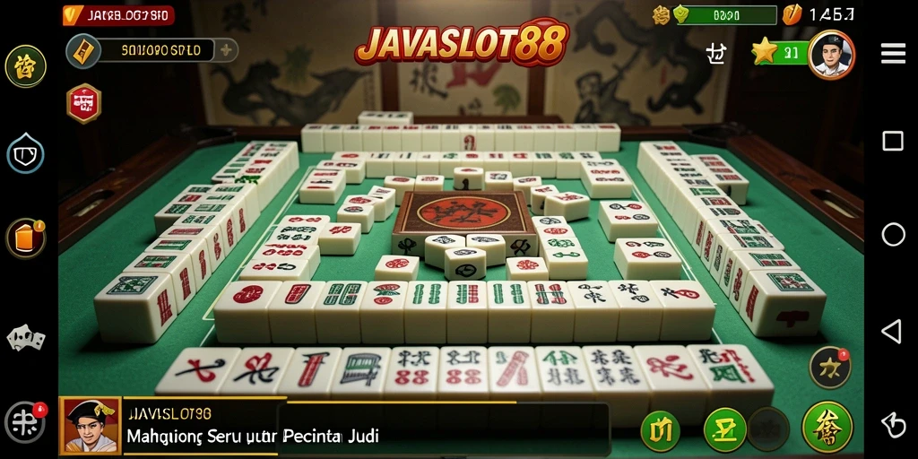 Screenshot menampilkan aksi seru dalam permainan Mahjong.