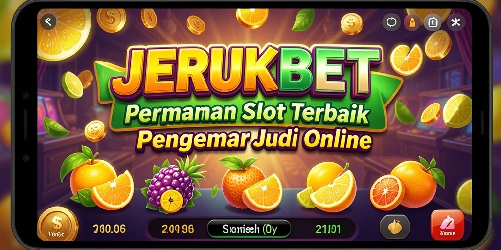 Screenshot gameplay JERUKBET menampilkan mesin Slot yang menarik dan penuh warna.