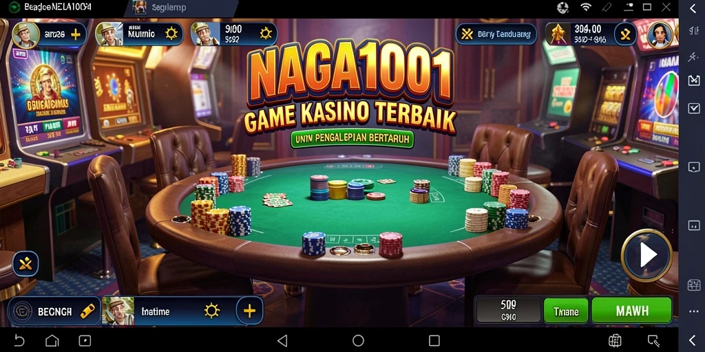 Tampilan gameplay yang menarik dari NAGA1001 dalam suasana Kasino.