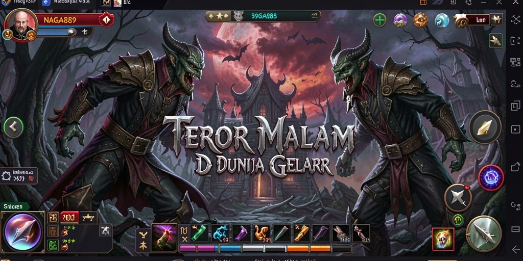 Screenshot gameplay <strong>NAGA889</strong> menampilkan suasana Horror yang mencekam.