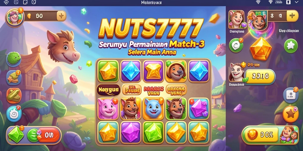 Tampilan menarik dari gameplay NUTS777 yang mengasyikkan.