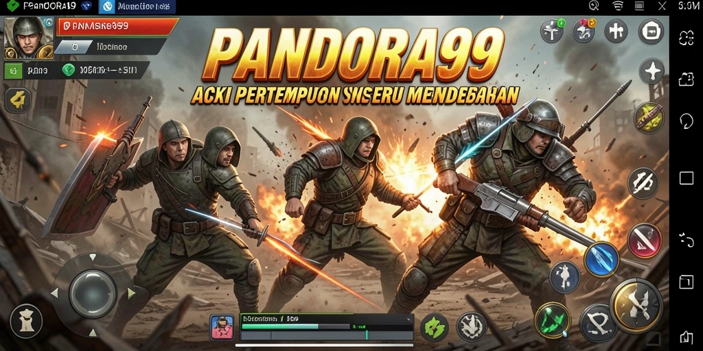 Tampilan gameplay seru dan mendebarkan dalam PANDORA99.