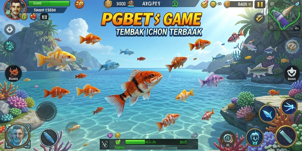 Tampilan gameplay PGBET dengan aksi tembak ikan yang seru.