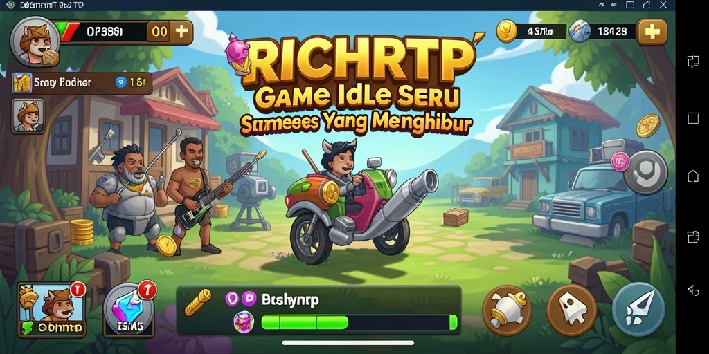 Tampilan gameplay menarik dari RICHRTP dengan desain Idle yang menawan.