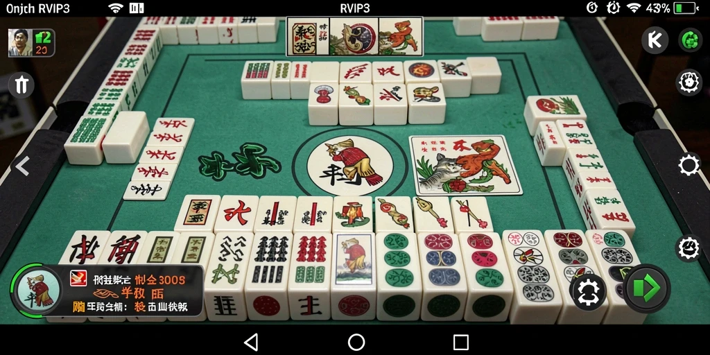 Screenshot RVIP3 menampilkan permainan Mahjong dengan grafis yang memukau.