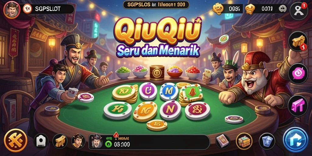 Screenshot gameplay QiuQiu di SGPSLOT yang seru dan kompetitif.