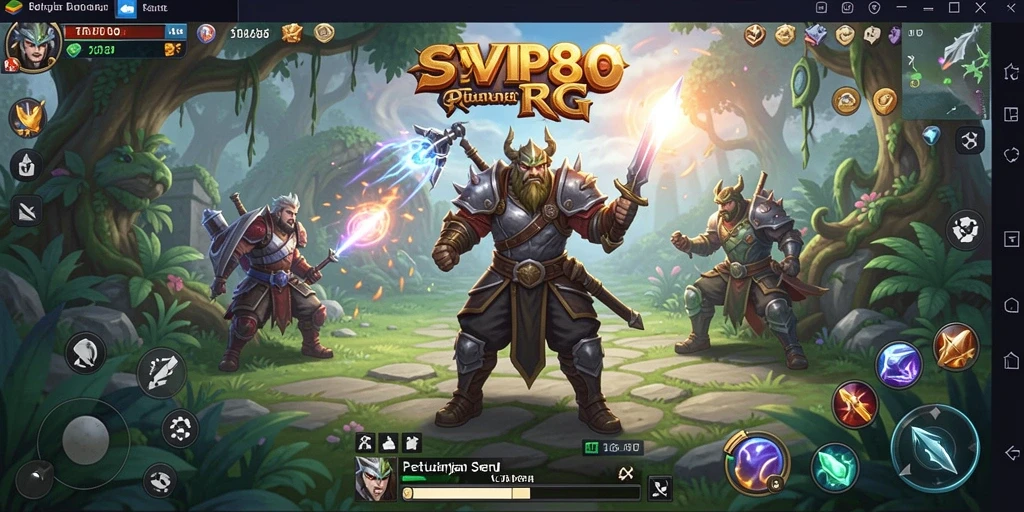 Tampilan gameplay seru SVIP8 yang menampilkan petualangan RPG menantang.