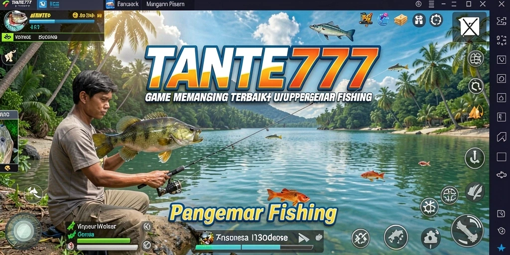 Gameplay menarik di TANTE777 dengan aksi memancing yang seru.