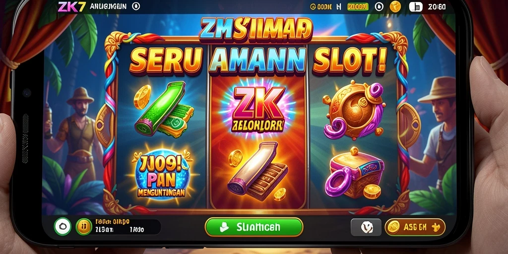 Tampilan menarik dari gameplay ZK7 yang seru dan penuh warna.